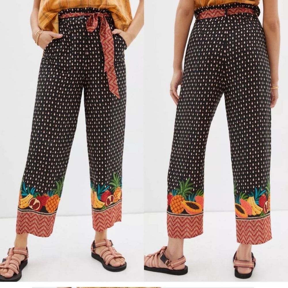 *Anthropologie Farm Rio Tucker Paperbag Pants Size XS